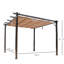 Pergola de jardin de 3 m avec auvent rétractable - Gazebo de patio en aluminium pour terrasse, porche, barbecue et ombrage dans la cour arrière.