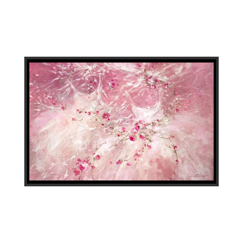 « soeurs », peinture sur toile, Pas de tapis, H 18 po x l 26 po x P 1,5 po, Toile avec cadre noir