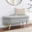 Ottoman Oval Storage Bench, Rubber Wood Legs-835346032-835346033