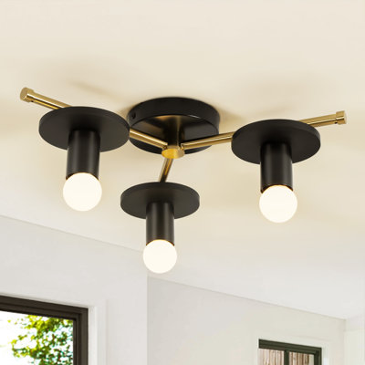 Plafonnier encastré à 3 lumières Rustech 