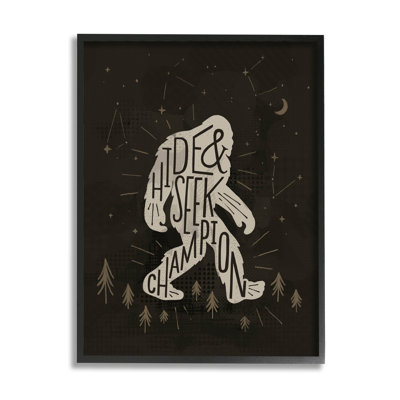 «Hide and Seek Champion Bigfoot Yéti», art numérique par Loni Harris
