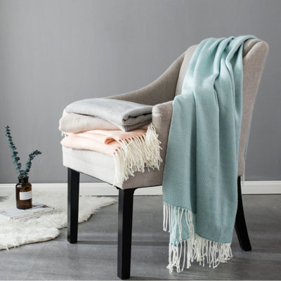 Herringbone Throw Blanket