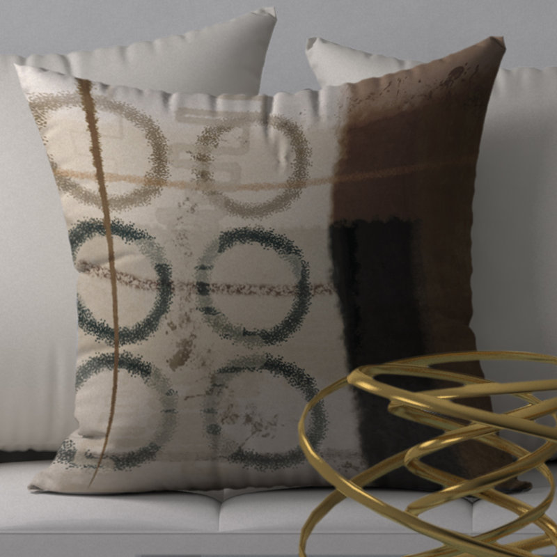 Geometric Reversible Throw Pillow, 18" x 18"