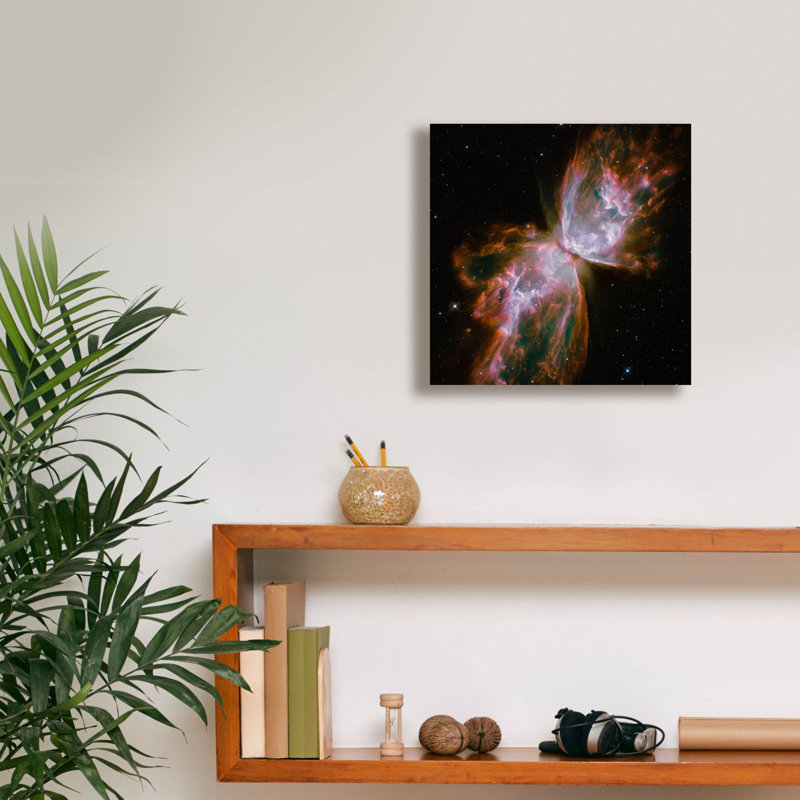  «Butterfly Nebula» par la NASA, art mural sur toile télescope Hubble, 12 po x 12 po, H 12 po x l 12 po