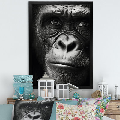 La matriarche gorille sur toile