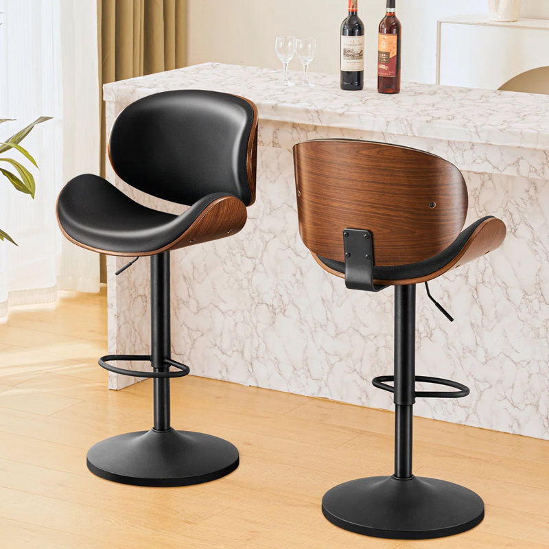 Tabouret de bar Modern, Noir, noir, noir, noir