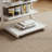 Flip Top C Table with Storage, Mobile Solid Wood End Table with Wheels, Multipurpose Side Table for Home Office-1617299469
