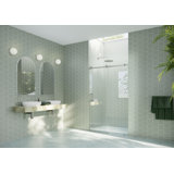 Astro 48 - 52 in. x 78 in. Fully Frameless Glass Sliding Shower Door
