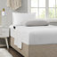 Édredon pour lit simple et drap - imprimé à feuilles jaunes en microfibre douce décor gris-137793890-137793892