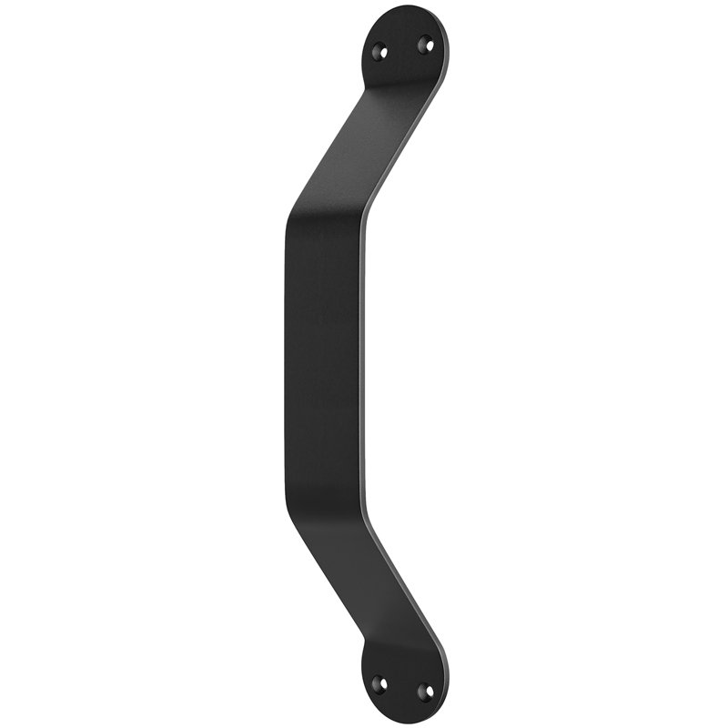 60-inch Matte Black Steel Sliding Barn Door Hardware Kit