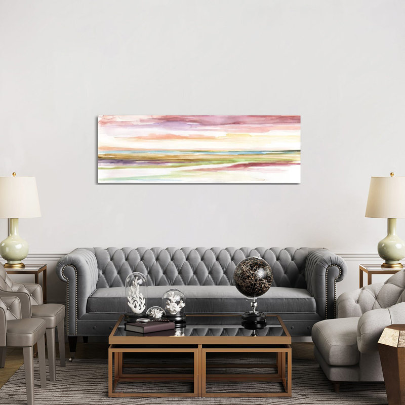 Spectrum Sunset II by Nan - Panoramic Print on Canvas, 152.4 cm H x 50.8 cm W x 1.91 cm D, Wrapped Canvas