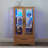 Lighted Glass Curio Display Cabinet with Drawer and Adjustable Shelves-447320500