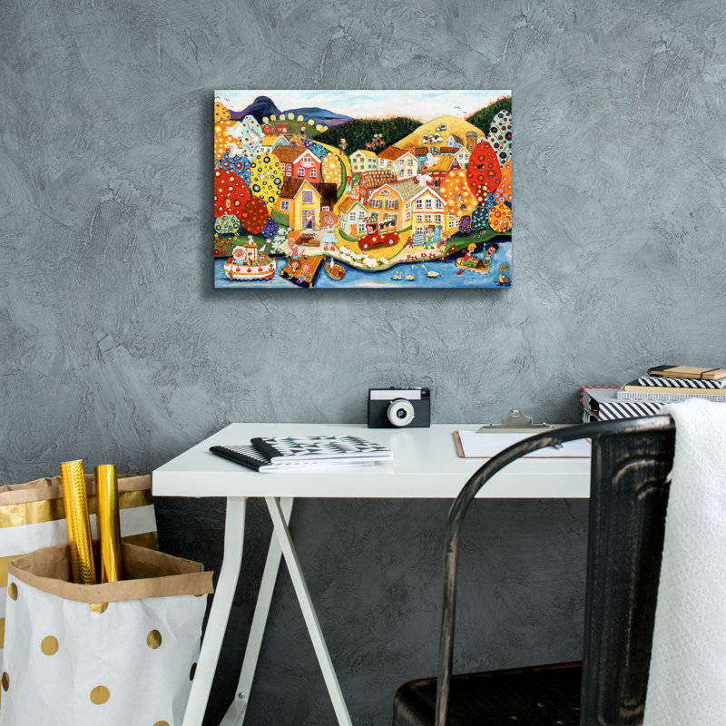 Toile épique «Yes this is my world» par Glada Konsten, 18 po x 12 po, H 12 po x l 18 po