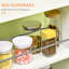 Chariot de cuisine Aristil, chariot de rangement pour îlot de cuisine avec tiroir et tablettes ouvertes, blanc