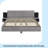 Wooden Floating Platform Bed, With LED Lights, Bedside Nightstand-110744469-110744465