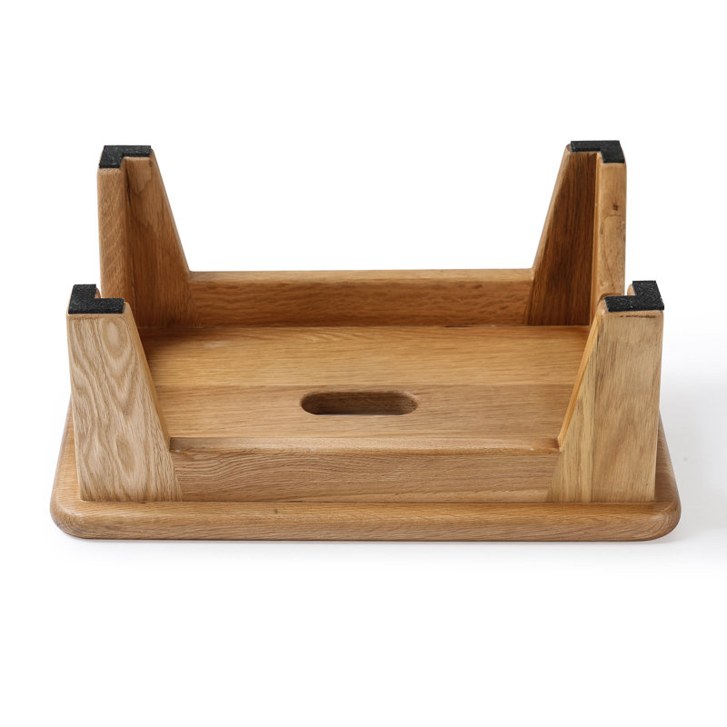 Oak Wood Step Stool, Nature