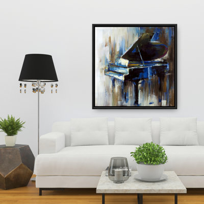"Piano à queue abstrait" sur toile