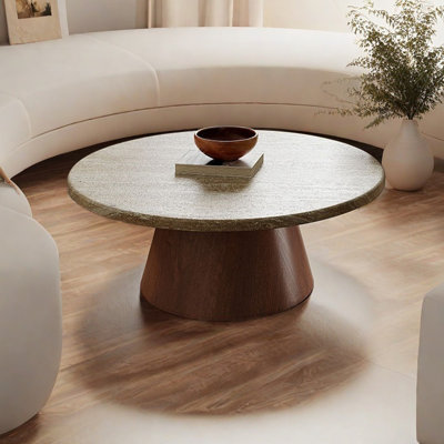 Table basse en travertin naturel