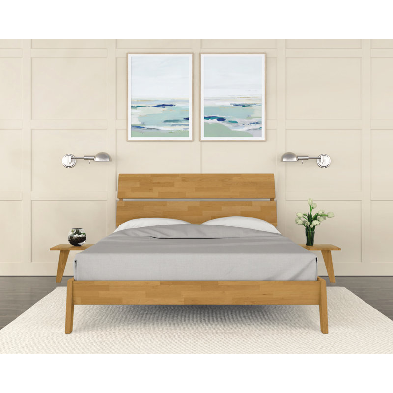Linn Bed, Natural Oak, Full