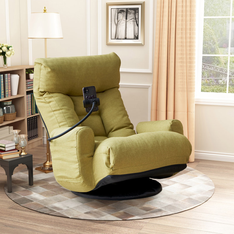 Fauteuil de jeu pivotant à 360 degrés avec 5 positions réglables Isabelle & Max, Vert