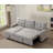 Rosina 86" Linen Upholstered Sectional Sleeper Sofa-86764426