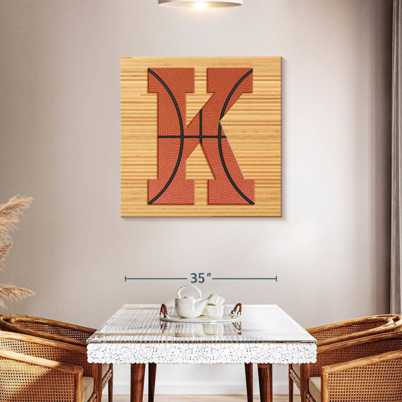 Tergel Basketball lettre K, H 36 po x l 36 po