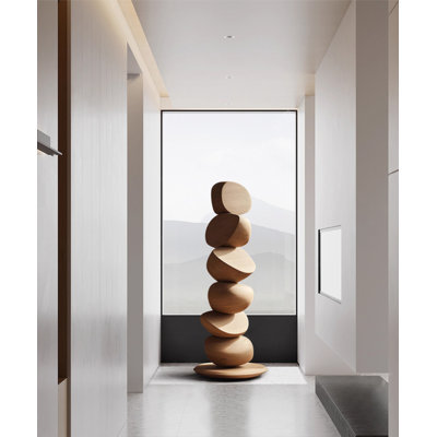 Ornement de sculpture en bois massif