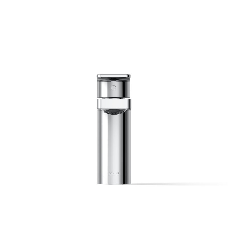 Parallel Single-Handle Bathroom Sink Faucet, Single-Hole Faucet with Pop-Up Drain, 1.0 GPM, Polished Chrome