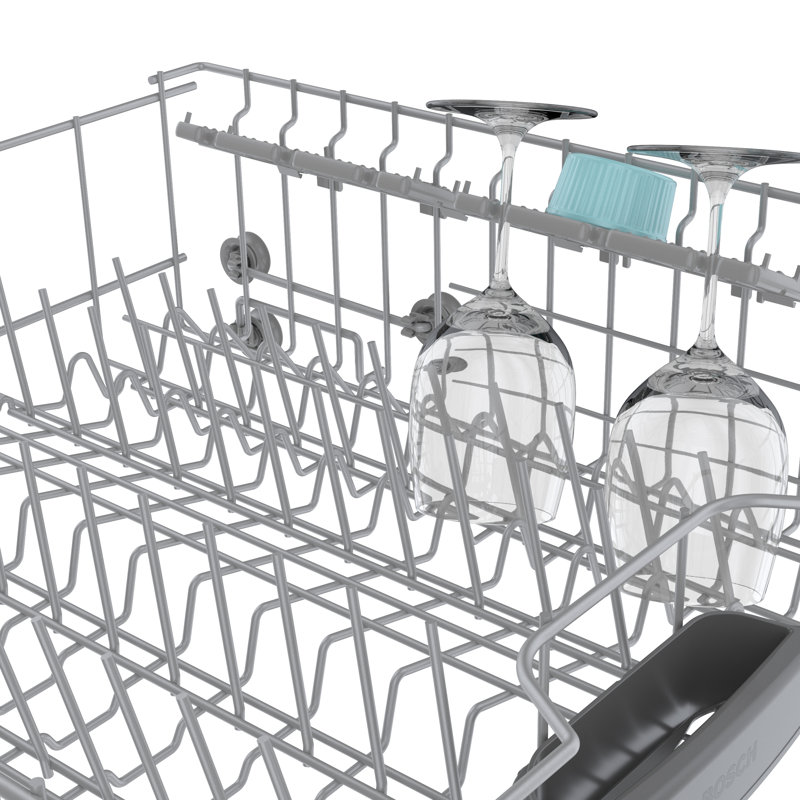800 Series 24" Front Control Built-In Dishwasher with Hybrid Tub, White