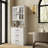 71" H X 23.6" W Kitchen Pantry With Bookcases, Glass Door Kitchen Hutch-362805728