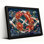 «Red Koi Fish and Peony Flowers» de style japonais, reproduction d'art sur toile tendue sur toile, ensemble de 1