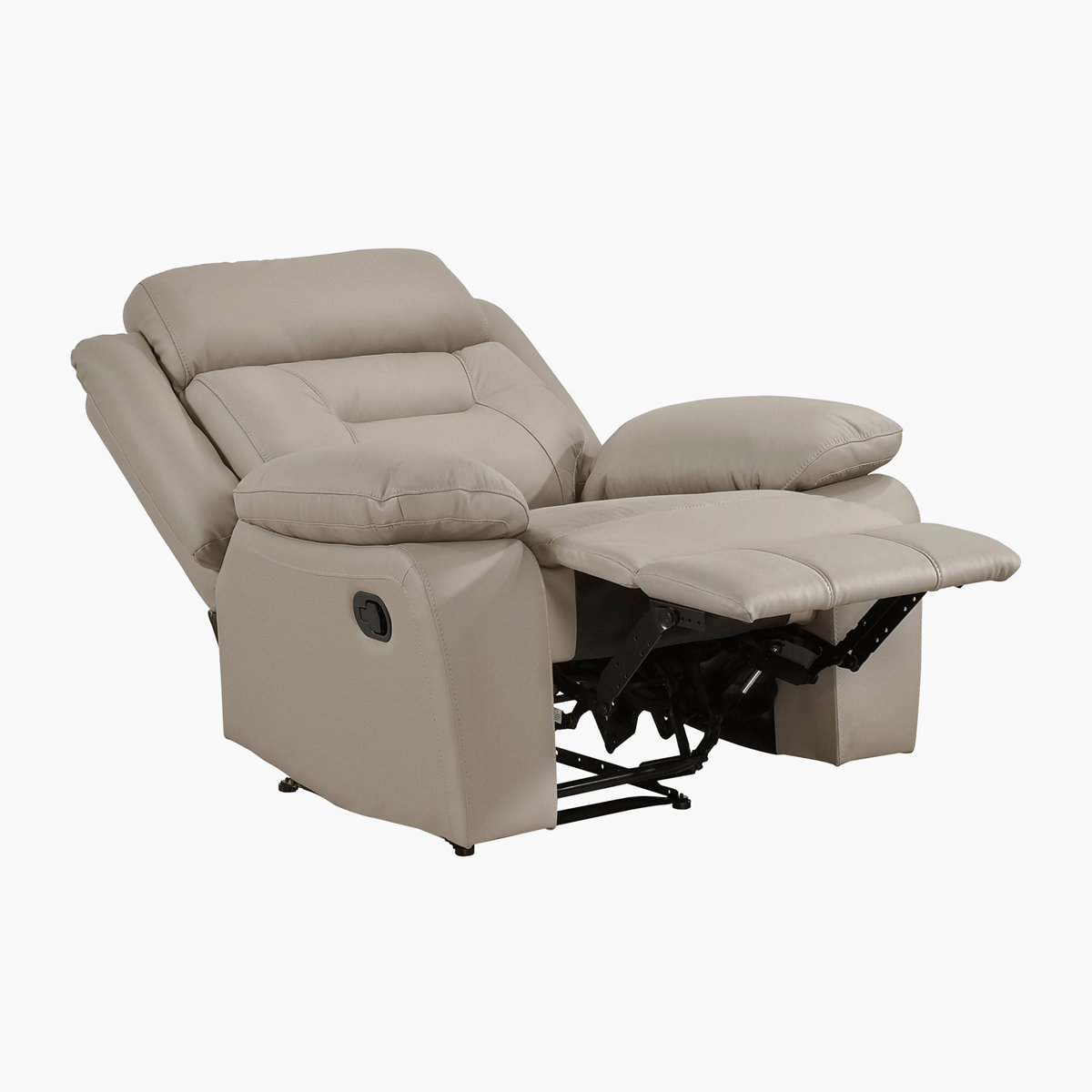 Red Barrel Studio Sitz 40" Transitional Genuine Leather Manual Recliner ...