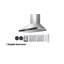Ventilateur de plafond 36 po à fixation au plafond avec ventilateur 800 CFM et commande tactile