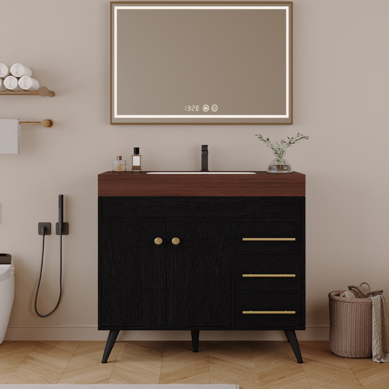 Freestanding Standard With Engineered Stone Top