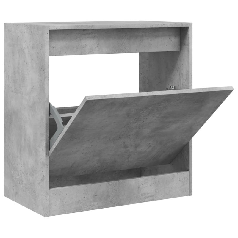 3 Pair Shoe Storage Cabinet, Concrete Grey