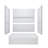 60" x 32" 4-Piece Direct-to-Stud Alcove Tub Surround With Right Drian Soaking Bathtub Combo