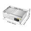 Plaque chauffante commerciale en acier inoxydable 21,06 x 11,81 pouces 1750w 122 - 570f