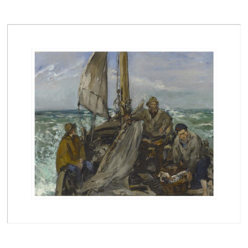 «The Toilers of the Sea» par Edward Manet, impression giclée sur cadre, H 17,75 po x l 20,62 po