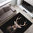 Exquisite Non-Woven Thin Type Printed Rug Featuring a Floral and Geometric Design in Warm Earth Tones Ideal for Enhancing the Appeal of Your Living Space or Bedroom-864809669