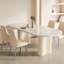 Combinaison de table et de chaises de style français French Cream-124368339-124368337