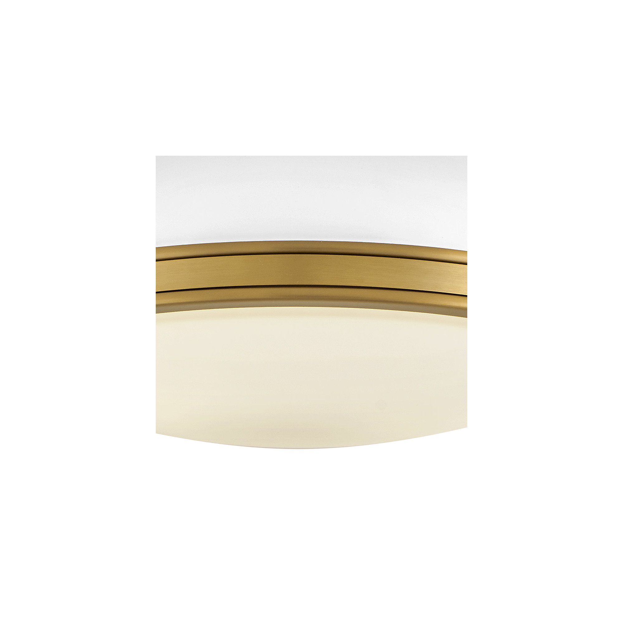 Calathea 2 Light Flush Mount, White/Gold
