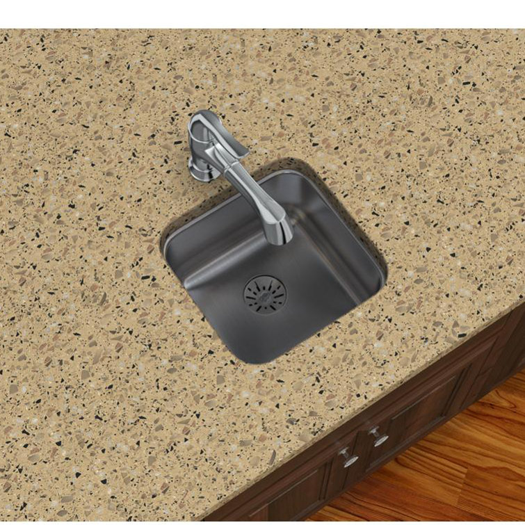 Lustertone 15" L x 15" W Undermount Kitchen Sink with Perfect Drain