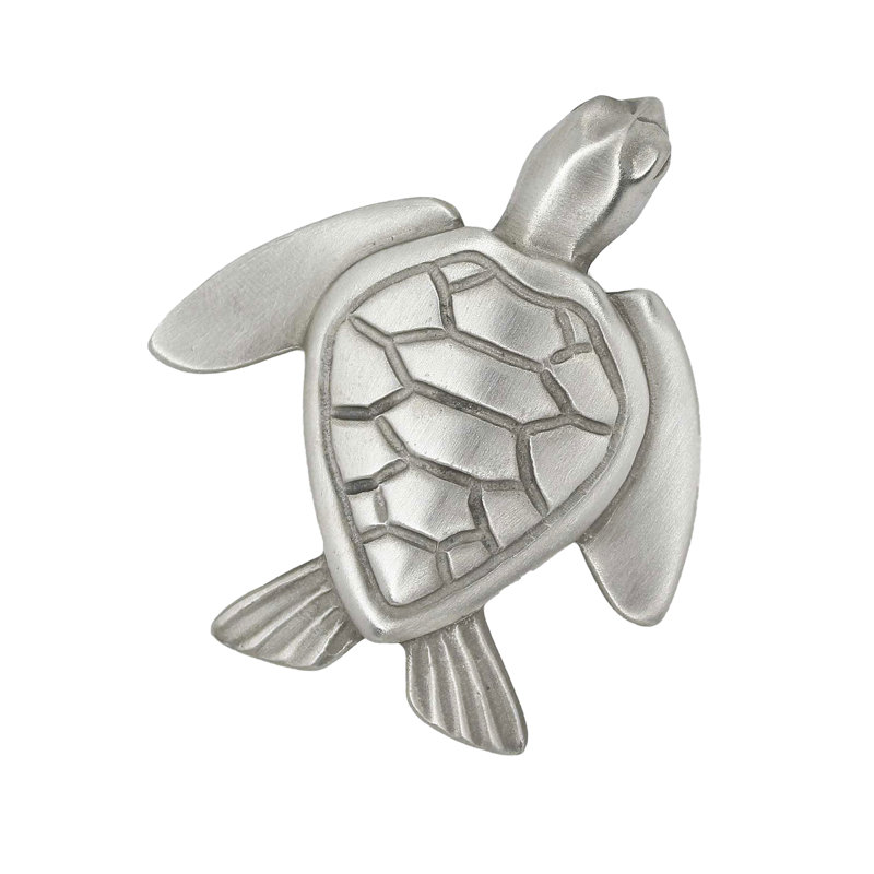 2" Turtle Knob, Brushed Nickel, 2 3/8", 1