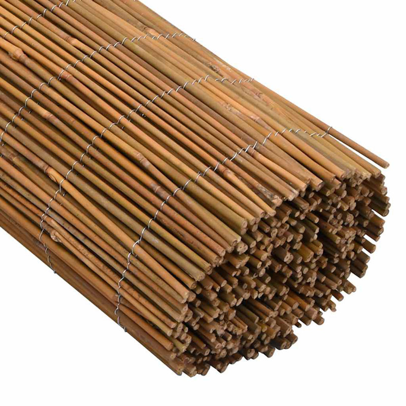 Wilkinson Brown Bamboo Fence Panels, 100cm H x 500cm W x 1cm D