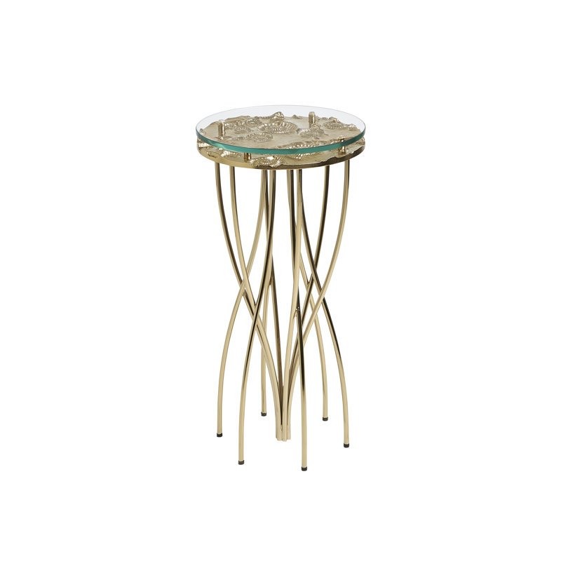 Glass Top End Table