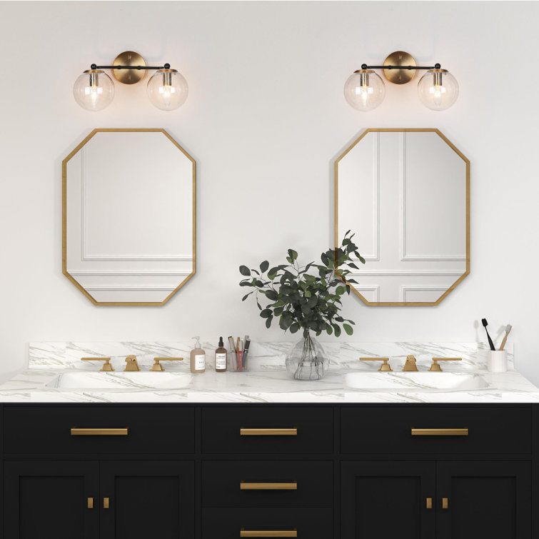 Mansurah 2 - Light Dimmable Brass Vanity Light