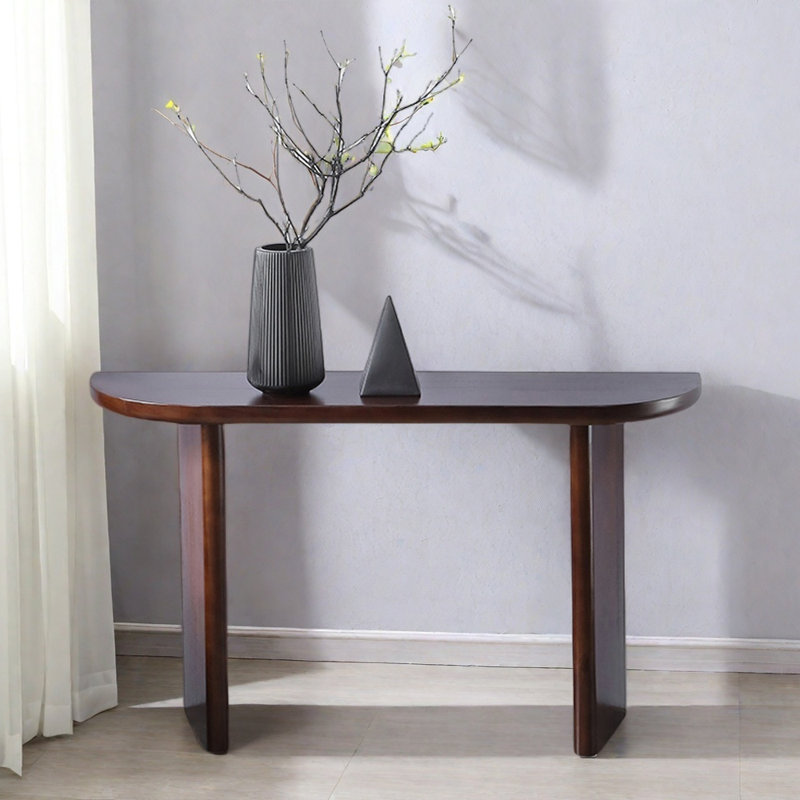 Console Modern Minimalist, H 29,5 po x l 63 po x P 11,8 po, Noyer foncé