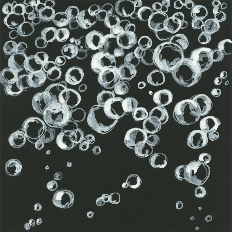 Bulles II, H 36 po x l 36 po x P 1,25 po