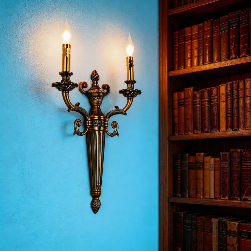 Vintage Candle Wall Light