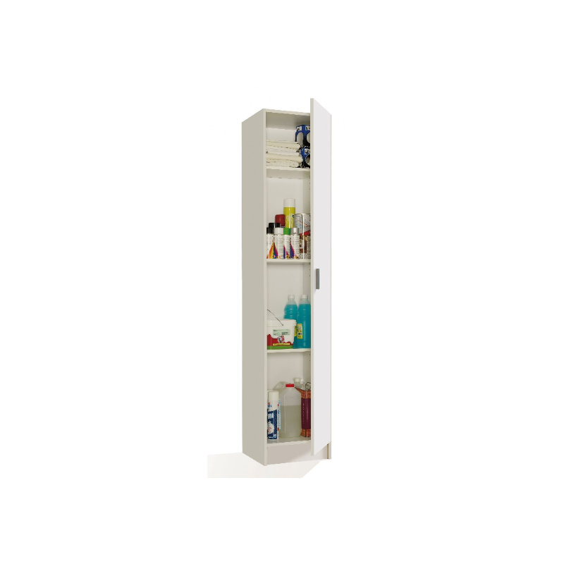 4 -Shelf Storage Cabinet, White